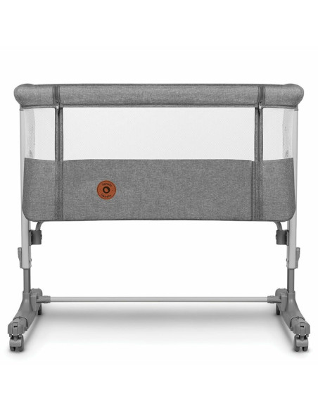 BN-LO-AURORA_GREY_CONCRETE,Lionelo - Patut co-sleeper 3 in 1, Aurora, Cu leganare si setare unghiulara, Include saltea cu densit