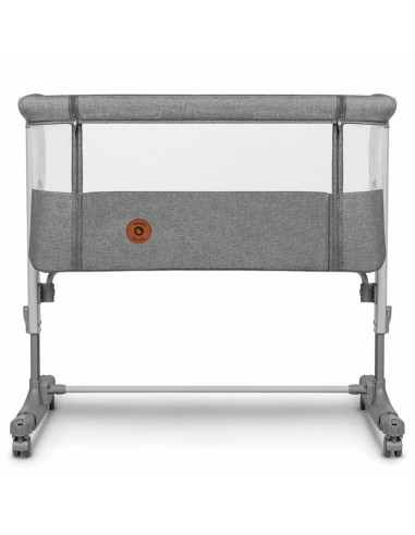BN-LO-AURORA_GREY_CONCRETE,Lionelo - Patut co-sleeper 3 in 1, Aurora, Cu leganare si setare unghiulara, Include saltea cu densit