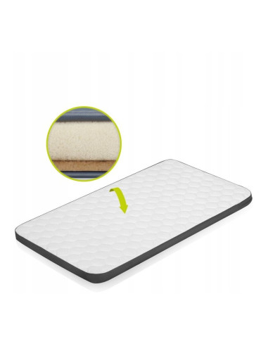 BN-LO-AURORA_GREY_CONCRETE,Lionelo - Patut co-sleeper 3 in 1, Aurora, Cu leganare si setare unghiulara, Include saltea cu densit