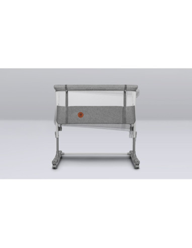 BN-LO-AURORA_GREY_CONCRETE,Lionelo - Patut co-sleeper 3 in 1, Aurora, Cu leganare si setare unghiulara, Include saltea cu densit