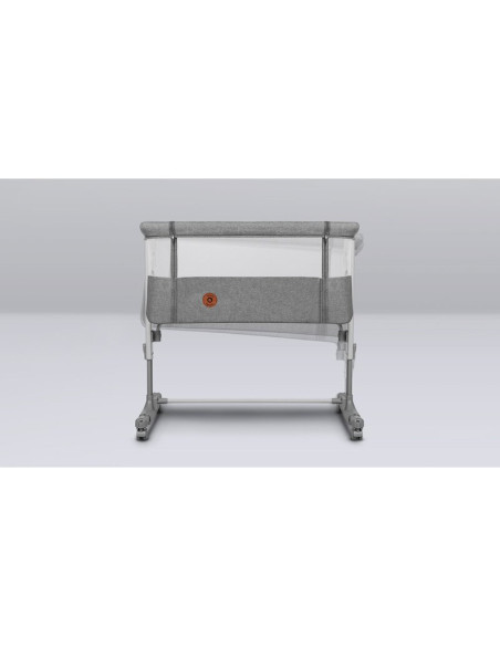 BN-LO-AURORA_GREY_CONCRETE,Lionelo - Patut co-sleeper 3 in 1, Aurora, Cu leganare si setare unghiulara, Include saltea cu densit