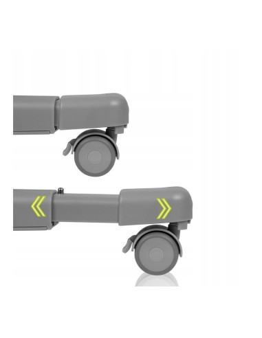 BN-LO-AURORA_GREY_CONCRETE,Lionelo - Patut co-sleeper 3 in 1, Aurora, Cu leganare si setare unghiulara, Include saltea cu densit