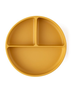 BN-715819,Petite&Mars - Farfurie compartimentata Take&Match, Rotunda, Cu ventuza si 3 compartimente, Silicon, Fara BPA, 500 ml,  2