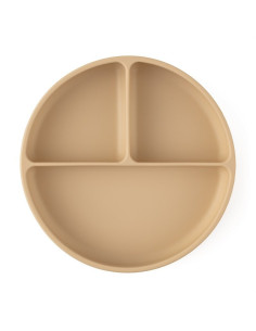 BN-715818,Petite&Mars - Farfurie compartimentata Take&Match, Rotunda, Cu ventuza si 3 compartimente, Silicon, Fara BPA, 500 ml,  2