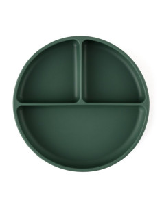 BN-715817,Petite&Mars - Farfurie compartimentata Take&Match, Rotunda, Cu ventuza si 3 compartimente, Silicon, Fara BPA, 500 ml,  2