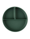 BN-715817,Petite&Mars - Farfurie compartimentata Take&Match, Rotunda, Cu ventuza si 3 compartimente, Silicon, Fara BPA, 500 ml, 