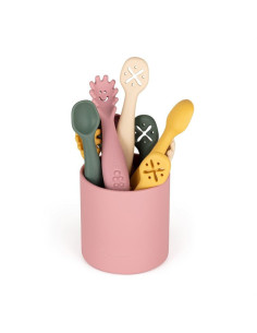 BN-721817,Petite&Mars - Set 3 lingurite, Diverse forme, Pentru supa, paste, alimente usoare, Dezvolta simturile si abilitatile s 2