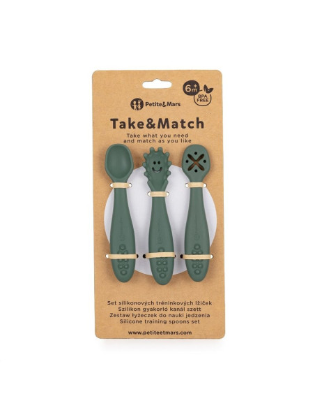 BN-721817,Petite&Mars - Set 3 lingurite, Diverse forme, Pentru supa, paste, alimente usoare, Dezvolta simturile si abilitatile s BN-721817,Petite&Mars - Set 3 lingurite, Diverse forme, Pentru supa, paste, alimente usoare, Dezvolta simturile si abilitatile s