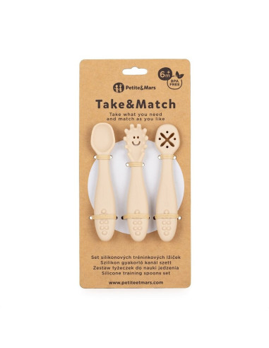 BN-721818,Petite&Mars - Set 3 lingurite, Diverse forme, Pentru supa, paste, alimente usoare, Dezvolta simturile si abilitatile s BN-721818,Petite&Mars - Set 3 lingurite, Diverse forme, Pentru supa, paste, alimente usoare, Dezvolta simturile si abilitatile s