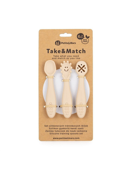 BN-721818,Petite&Mars - Set 3 lingurite, Diverse forme, Pentru supa, paste, alimente usoare, Dezvolta simturile si abilitatile s BN-721818,Petite&Mars - Set 3 lingurite, Diverse forme, Pentru supa, paste, alimente usoare, Dezvolta simturile si abilitatile s