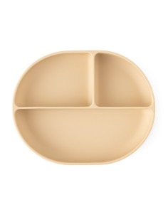 BN-717818,Petite&Mars - Farfurie compartimentata Take&Match, Ovala, Cu ventuza si 3 compartimente, Silicon, Fara BPA, 630 ml, 6  2