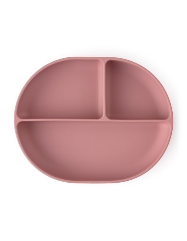 BN-717820,Petite&Mars - Farfurie compartimentata Take&Match, Ovala, Cu ventuza si 3 compartimente, Silicon, Fara BPA, 630 ml, 6 