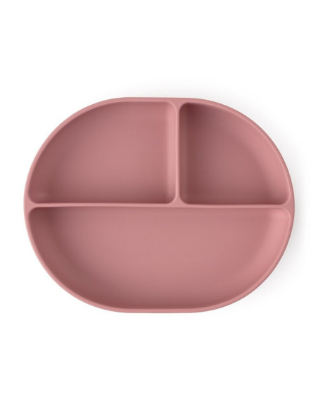 BN-717820,Petite&Mars - Farfurie compartimentata Take&Match, Ovala, Cu ventuza si 3 compartimente, Silicon, Fara BPA, 630 ml, 6 