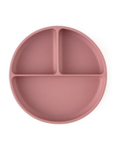 BN-715820,Petite&Mars - Farfurie compartimentata Take&Match, Rotunda, Cu ventuza si 3 compartimente, Silicon, Fara BPA, 500 ml,  2