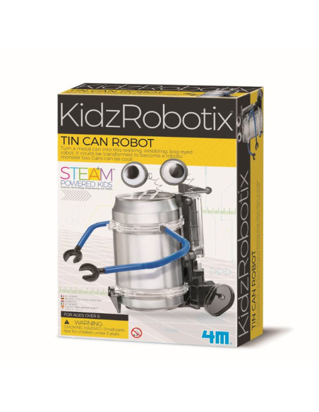 4M-03270,Kit constructie robot - Tin Can Robot, Kidz Robotix
