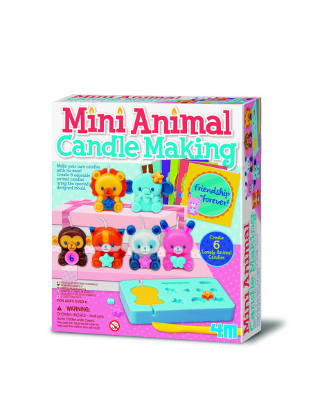 4M-04681,Set creativ DIY - Realizeaza lumanari in forma de animalute