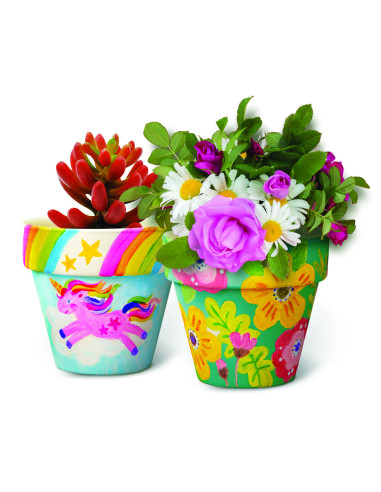 4M-04781,Set creativ - Picteaza propriile ghivece de teracota