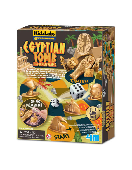 4M-03455,Creaza propriul joc - Piramida egipteana - sapa si joaca! KidzLabs