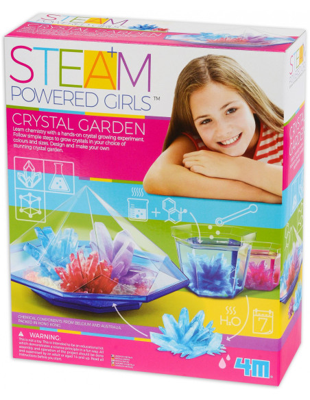 4M-04901/EU,Kit stiintific - Gradina cu Cristale, STEAM Kids