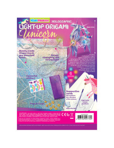 4M-04776,Set creativ - Origami holografic Unicorn cu iluminare 2