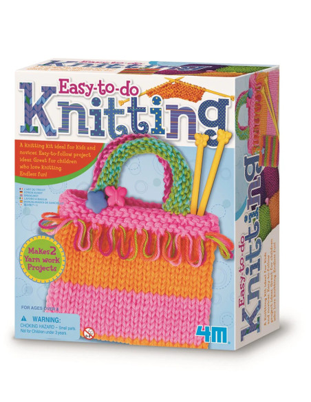 4M-02753,Kit de tricotat pentru copii, usor de facut
