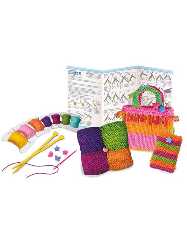 4M-02753,Kit de tricotat pentru copii, usor de facut