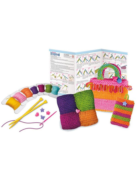 4M-02753,Kit de tricotat pentru copii, usor de facut