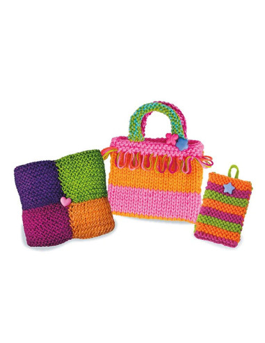 4M-02753,Kit de tricotat pentru copii, usor de facut
