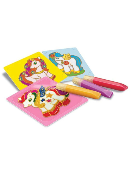 4M-04735,Set creativ cu vopsele pentru geam - vitralii - Unicorni 4M-04735,Set creativ cu vopsele pentru geam - vitralii - Unicorni