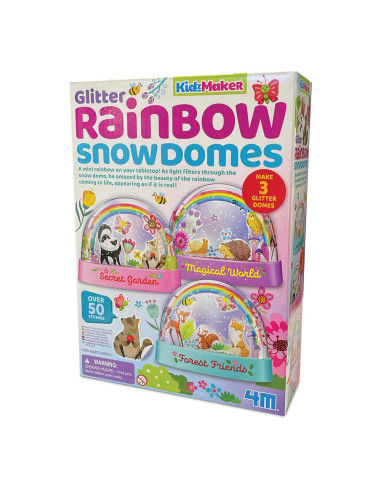 4M-04795,Set creativ - Globuri de cristal cu Curcubeu si sclipici