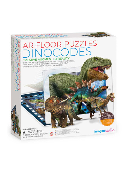 4M-06800,Puzzle de podea cu realitate augmentata AR - Dinozauri 4M-06800,Puzzle de podea cu realitate augmentata AR - Dinozauri