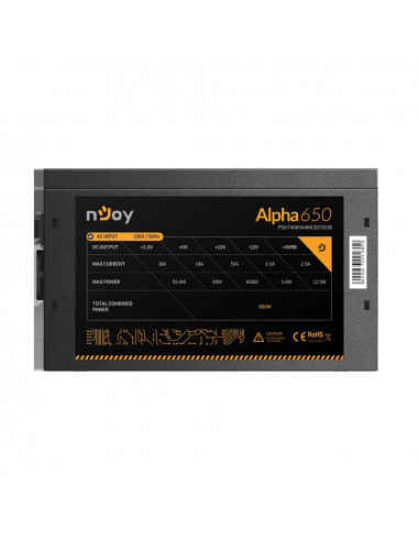 Sursa ATX Njoy Alpha 80+ Gold, 650W,PSAT4065A4MCDCO01B