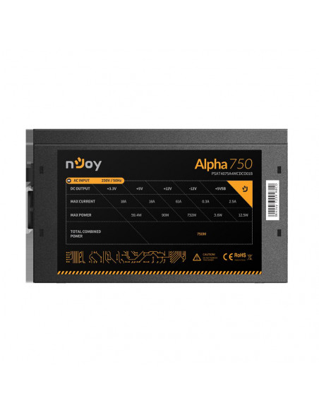 Sursa nJoy Alpha 750, 80 PLUS® Gold, 750W,PSAT4075A4MCDCO01B