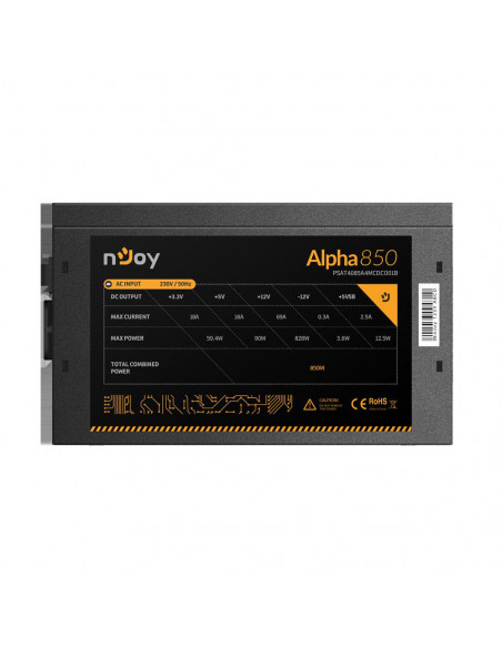 Sursa nJoy Alpha 850, 80+ Gold, Full Modulara, PFC Activ