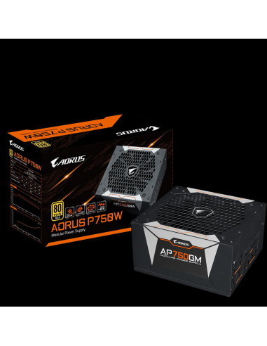 Sursa Gigabyte AORUS, 80 PLUS® Gold, 750W,GP-AP750GM-EU