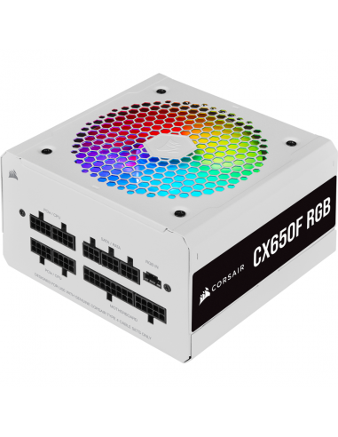 Sursa Corsair CX650F RGB White 80+ Bronze, 650W,CP-9020226-EU