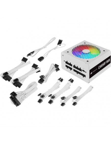 Sursa Corsair CX650F RGB White 80+ Bronze, 650W,CP-9020226-EU