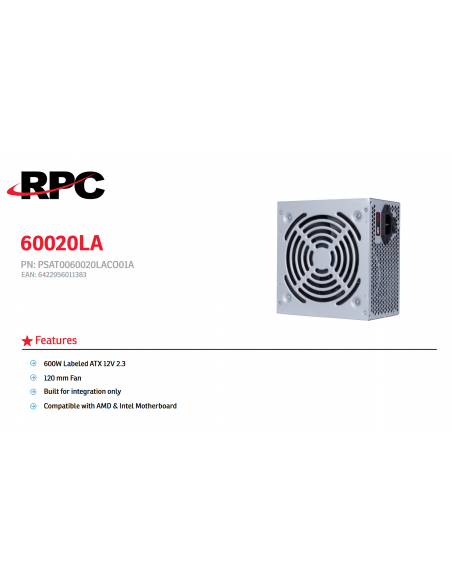 Sursa RPC ATX 600W,PSAT0060020LACO01A