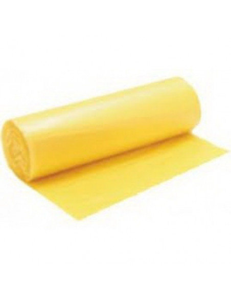 Saci menaj HDPE, 35 L, 50 buc/rola, Galbeni Saci menaj HDPE, 35 L, 50 buc/rola, Galbeni