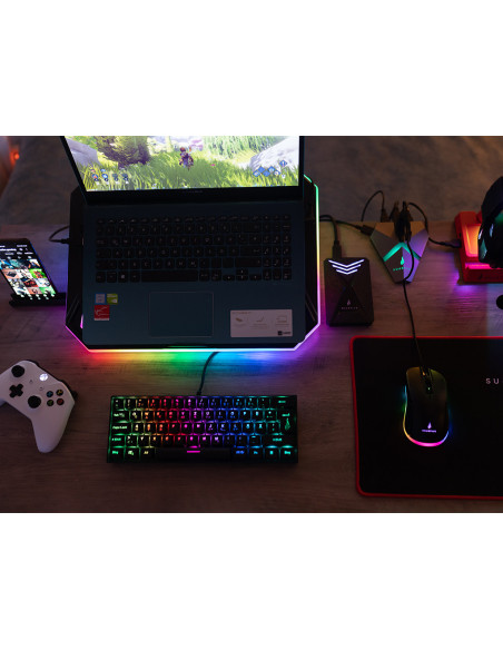 TASTATURA GAMING SUREFIRE KINGPIN X1 RGB BLACK "48701" (include