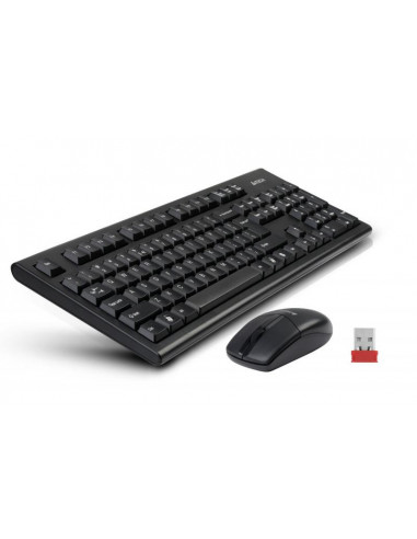 ERR-3100N,Kit tastatura + mouse A4tech 3100N, wireless, negru
