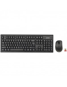 Kit tastatura + mouse A4tech 7100N wireless negru tastatura