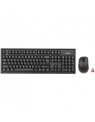 A4TKLA41220,Kit tastatura + mouse A4tech 7100N, wireless, negru