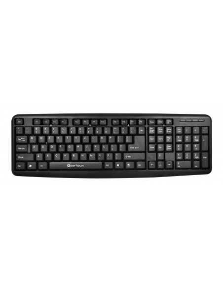 Tastatura Serioux 9400USB, cu fir, US layout, neagra, 104