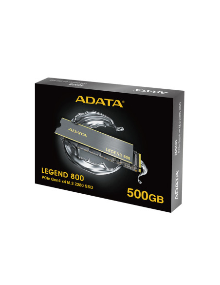 ALEG-800-500GCS,SSD ADATA Legend 800, 512GB, M.2 2280, PCIe Gen3x4, NVMe, R/W speed