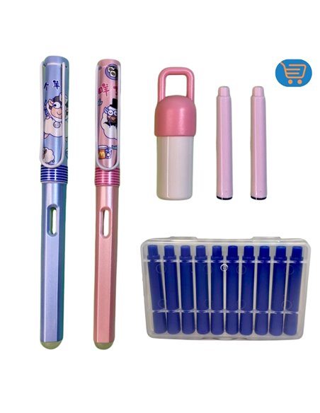 EAN-7269+8101,Set stilouri cu cerneala termosensibila + Rezerve, Sheep world