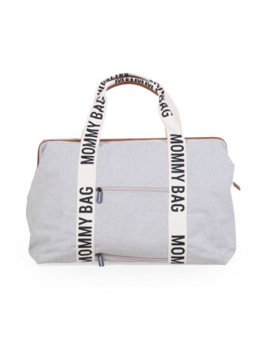 CH-CWMBBSCOW,Geanta de infasat Childhome Mommy Bag Signature Alb
