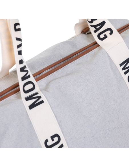 CH-CWMBBSCOW,Geanta de infasat Childhome Mommy Bag Signature Alb
