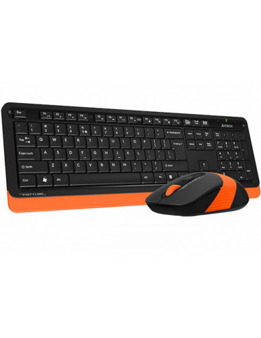 FG1010 ORANGE,Kit Tastatura si Mouse A4Tech FG1010 Negru/Portocaliu
