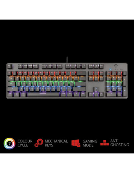 Tastatura Trust GXT 865 Asta, Mechanical Gaming, neagra,TR-22630